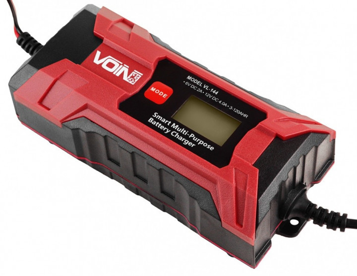 Зарядний пристрій 6-12V/0.8-4.0 A/3-120AHR/LCD/Імпульсне VOIN VL-144