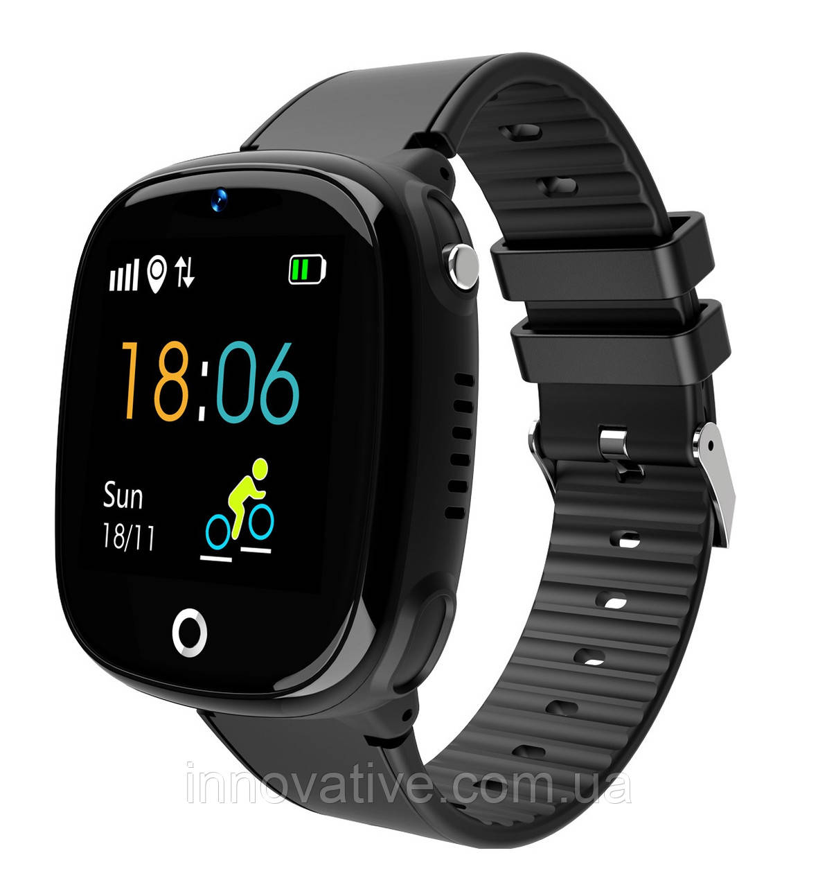 Дитячі смарт-годинник Lemfo HW11 Aqua Plus з камерою і GPS відстеженням (Чорний)