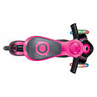 Самокат Globber Go Up Comfort Lights 5in1 Deep Pink (рожевий), фото 4