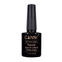 Топ Canni No Wipe Tempered Top Coat - финишное покрытие без липкого слоя усиленное, 7,3 мл