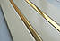 Рейкова алюмінієва стеля Allux бежевий матовий - золото дзеркальний комплект 150 см х 200 см, фото 2