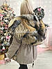 Парка зимова з хутром чорнобурки всередині, фото 7