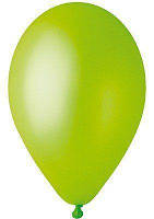G 10"/67 металлик Светло-зеленый - Латексные шары круглые без рисунка