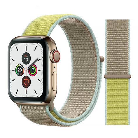 Ремінець нейлоновий для Apple Watch (38/40/41 mm) Camel 50, фото 1