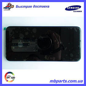 Дисплей з сенсором Samsung А202 Galaxy А20е Black, GH82-20229A, оригінал з рамкою!