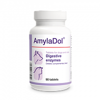 Dolfos(Долфос) AmylaDol 90 таб. Витаминно-минеральная кормовая добавка для улучшения пищеварения собак и кошек