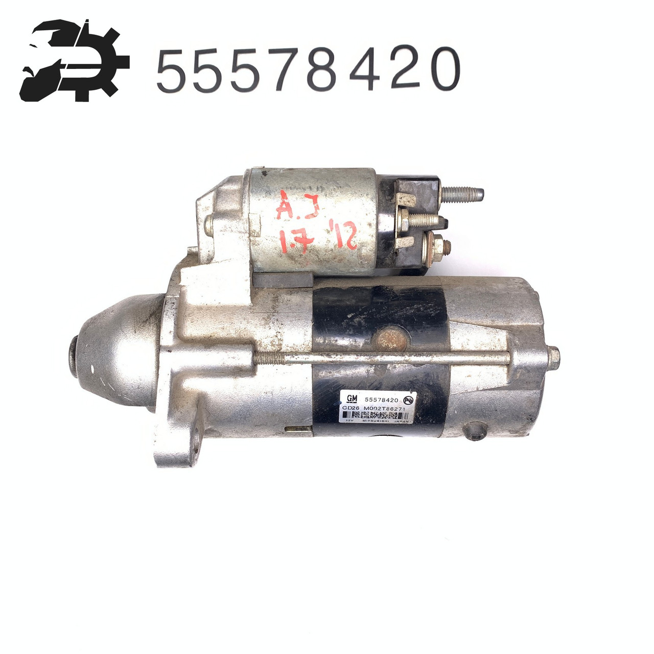 Стартер Опель Астра J, Opel Astra J 1.7 CDTI 55578420, M002T86271