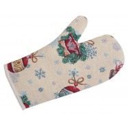 Рукавиця новорічна гобеленова, 17х30 см, ексклюзивні подарунки, Новорічний текстиль
