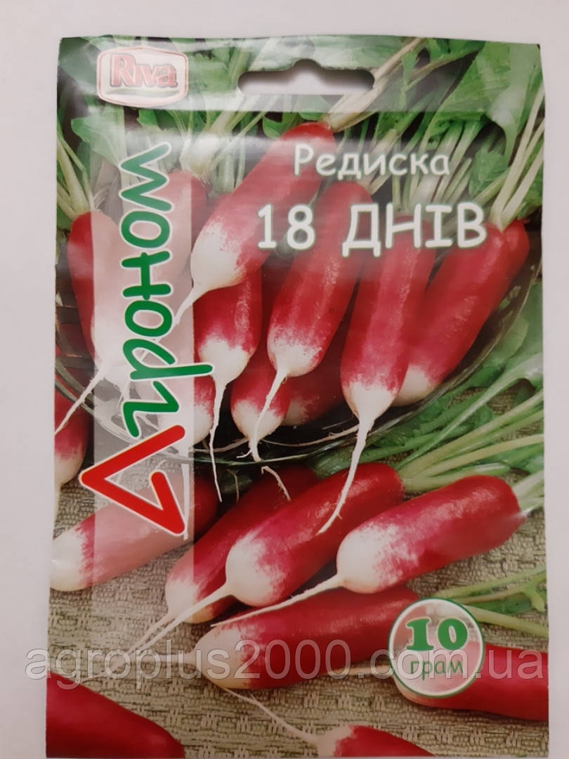 Насіння Редис 18 днів 10 грамів Riva