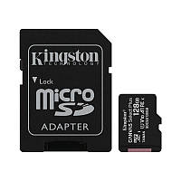 Карта памяти MicroSDXC 128GB UHS-I Class 10 Kingston Canvas Select Plus R100MB/s + SD-адаптер (SDCS2/128GB)