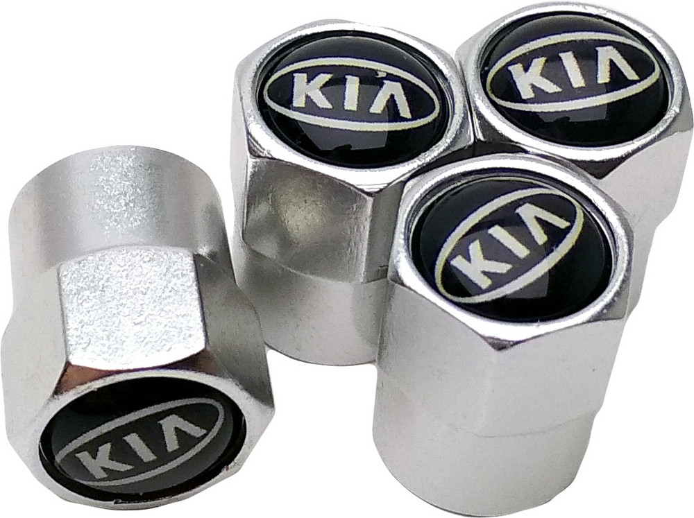 Ковпачки на Ниппель Kia (4 шт) Silver