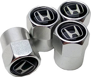 Ковпачки на Ниппель Honda (4 шт) Silver