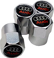 Колпачки на Ниппель Audi (4 шт) Silver