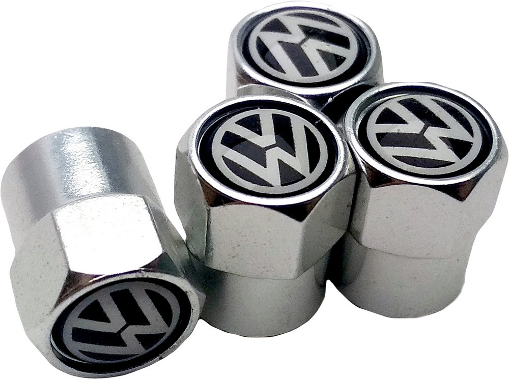 Ковпачки на Ниппель Volkswagen (4 шт) Silver