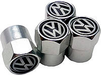 Колпачки на Ниппель Volkswagen (4 шт) Silver