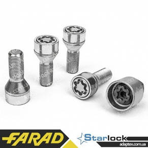 FARAD STARLOCK ⁇ Болти секретки М12x1.5x29 Конус Обертове кільце Ключ 17, фото 3