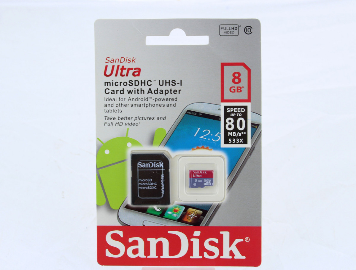 Карта пам'яті microSDXC 8GB (з адаптером)