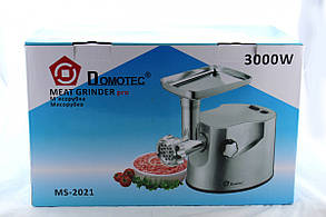 М'ясорубка Domotec MS 2021 \ 3000W \ Металевий корпус, фото 4
