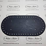 Шкіряне дно укріплене. Колір Темно-синій", фото 2