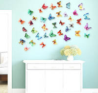 Набор декоративных бабочек 3D