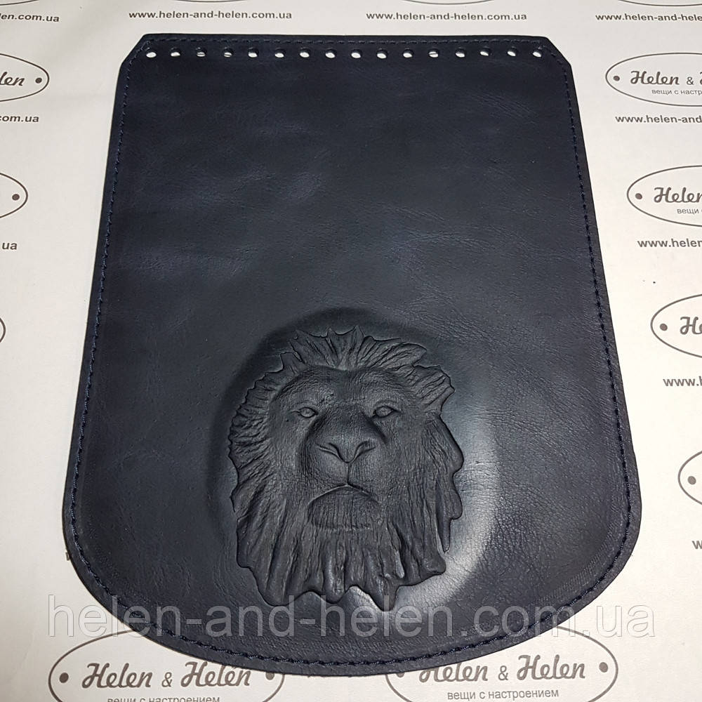 Клапан для рюкзака "Лев". Колір "Темно-синій"., фото 1