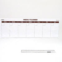 Електростатична плівка Beifa "Weekly Planner", 4 лист./кор., 60*20см + маркер