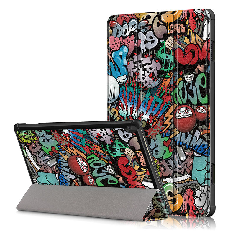 Чехол Lenovo Tab M10 TB-X605F X605L TB-X505F X505L Ultra Slim Graffiti