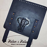 Декоративний хлястик для клапана 2*18. Колір "Темно-синій"., фото 3