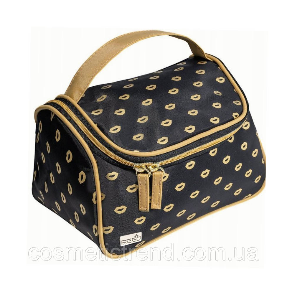 Косметичка жіноча дорожня Reed Gold Lips 7595 (Польща) 22,5*14*14,5 см