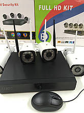 Камери+Рег DVR KIT 8004 WIFI/6673/4299 4CH набір на 4 камери (4 шт/ящ)