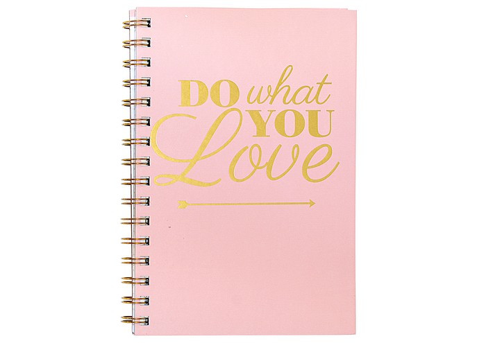 Зошит А5 100арк., в клітинку, на спіралі, тверда обкладинка ООПТ Do What you love