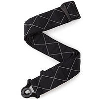 Гитарный ремень D'Addario 50BAL02 Auto Lock Guitar Strap Black Padded Diamonds