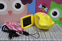 Детская видеокамера HD Kids camera с режимом фото съемки желтая с розовым в виде подводной лодки