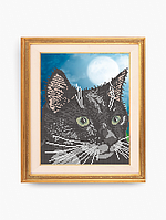 Схема для вишивки бісером Чорний кіт