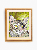 Схема для вишивки бісером Смугастий кіт