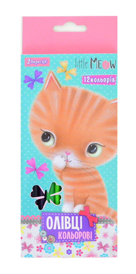 Олівці 12 цв. Little meow код: 290438, фото 1