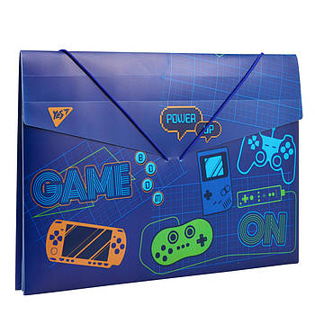 Папка YES пласт. на резинці 38*25см GAME код: 491685