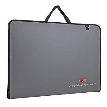 Папка-портфель Santi для ескізів А2 Prestige (450*39*715мм) сіра код: 491690