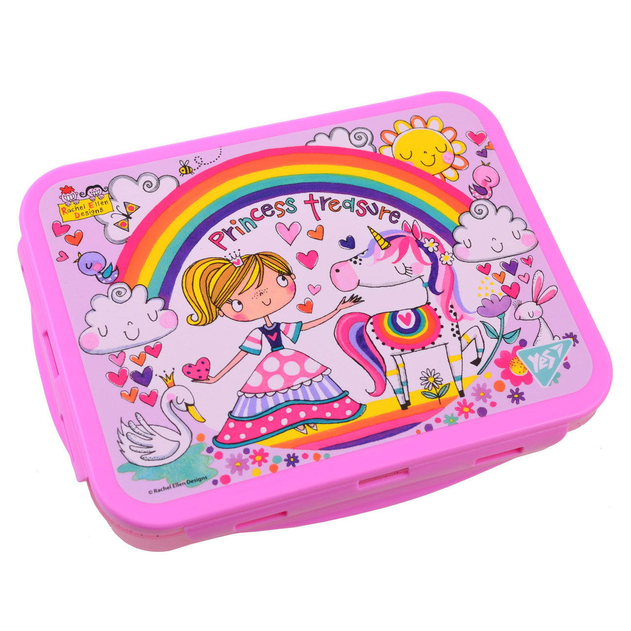 Контейнер для їжі Rachel Unicorn 1000 мл з ложкою і виделкою (706916), фото 1