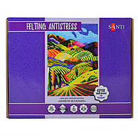 Картина за номерами Rainbow Mountains фелтінг техніка валяння 38*30 див. код: 742427, фото 3