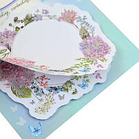 Набір паперових декорів з клейовим шаром Floral frame фольгованих 20 шт. код: 742547, фото 3