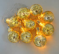 Електрогірлянда Yes Fun Лампочки колір: золотий світло: молочно-білий 10 шт. 200 см 801147, фото 2