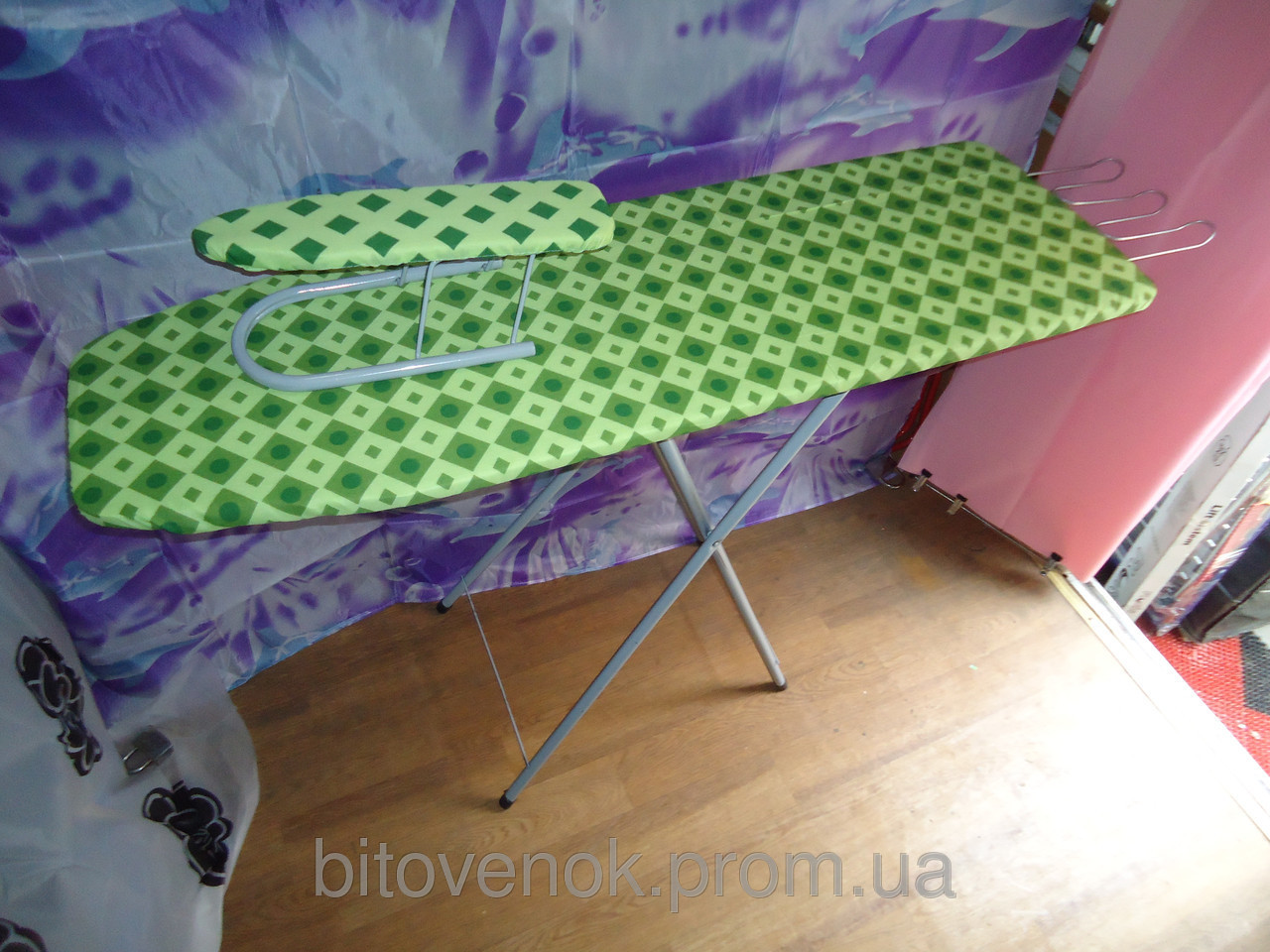 Прасувальна дошка Bugeltisch ДСП 120х38 з підрукавником, фото 1