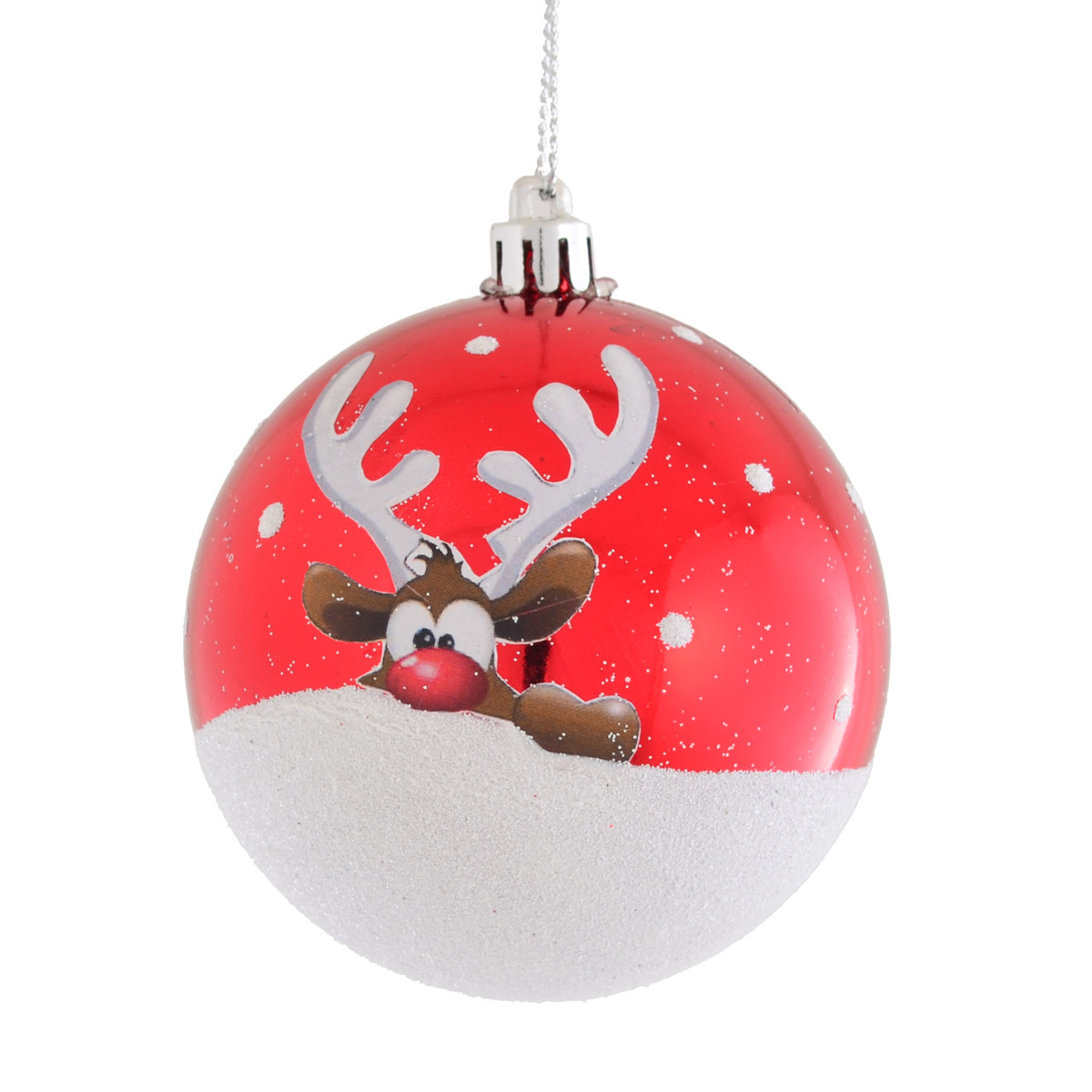 Куля Yes Fun d-8 см Червоний олень код: 973073, фото 1