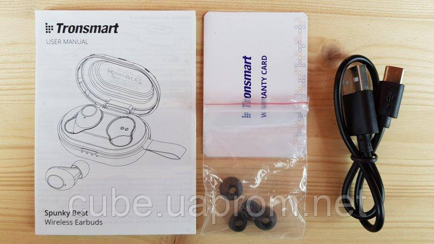 Бездротові навушники Tronsmart Spunky Beat TWS c AptX і AAC краще Redmi airdots купити в наявності Україна