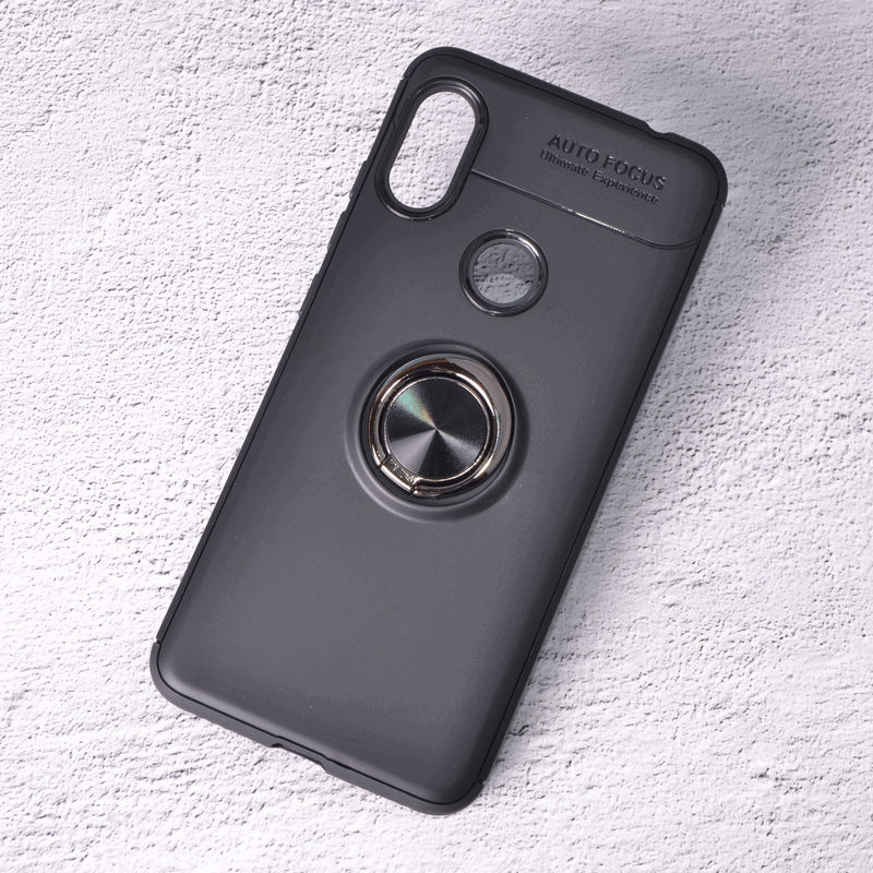 Силіконовий чохол Sirius Metal Ring для Xiaomi Redmi Note 6 black