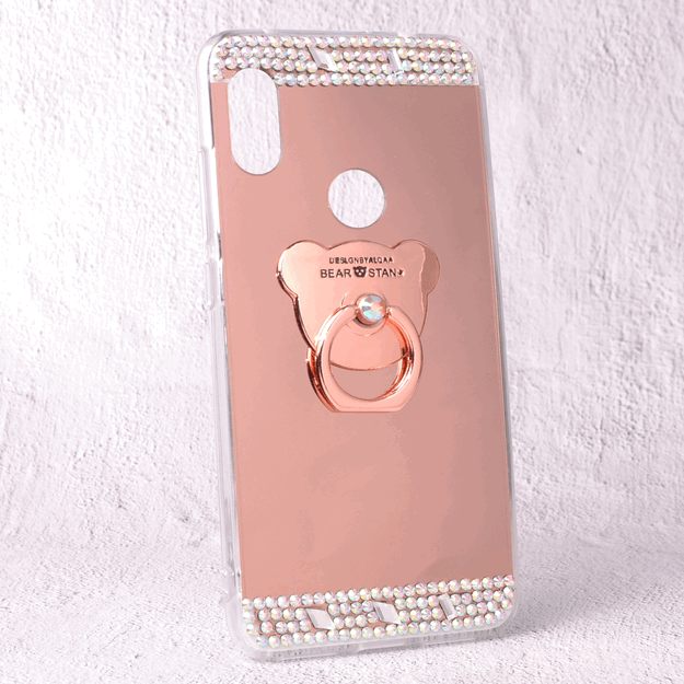 Чохол-накладка TPU Luxury Bear rose gold для Xiaomi Redmi Note 6