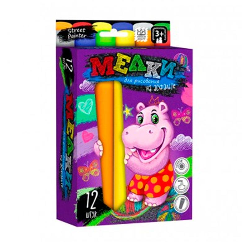Крейда кол. 12шт. DankoToys Jumbo MEL-01-06