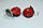 Сигнал повітряний(2 тони) Равлик червоно-чорні хром кришка, фото 3