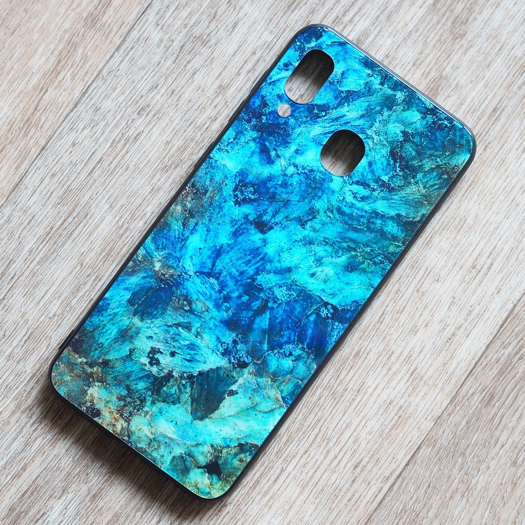 TPU чохол Malachite для Samsung Galaxy A30 (SM-A305) (синьо-зелений)